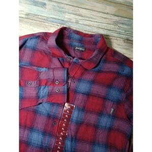Eddie Bauer Men's XL Long Sleeve Plaid Fannel Button-Up NWT